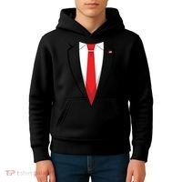 Halloween Trump Suit Us President Easy Costume Kids Hoodie thumb 4