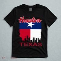Houston Texas Skyline Vintage Houston Texas Flag T-Shirt thumb 5