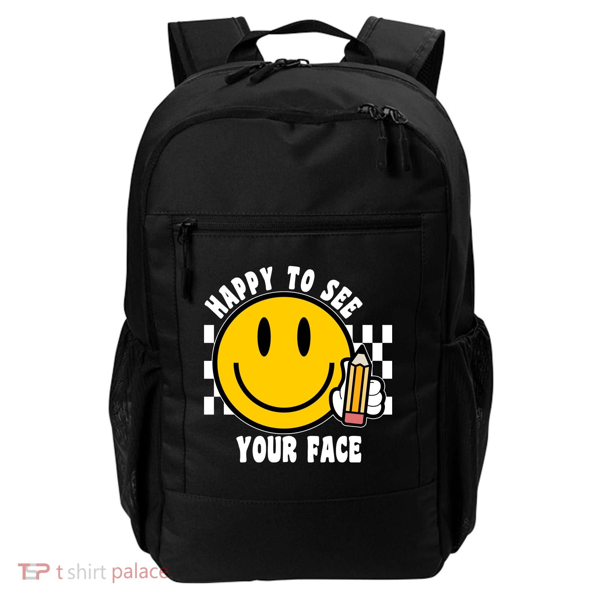 Happy To See Your Face School Backpack