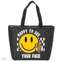 Happy To See Your Face School Tote Bag thumb 0