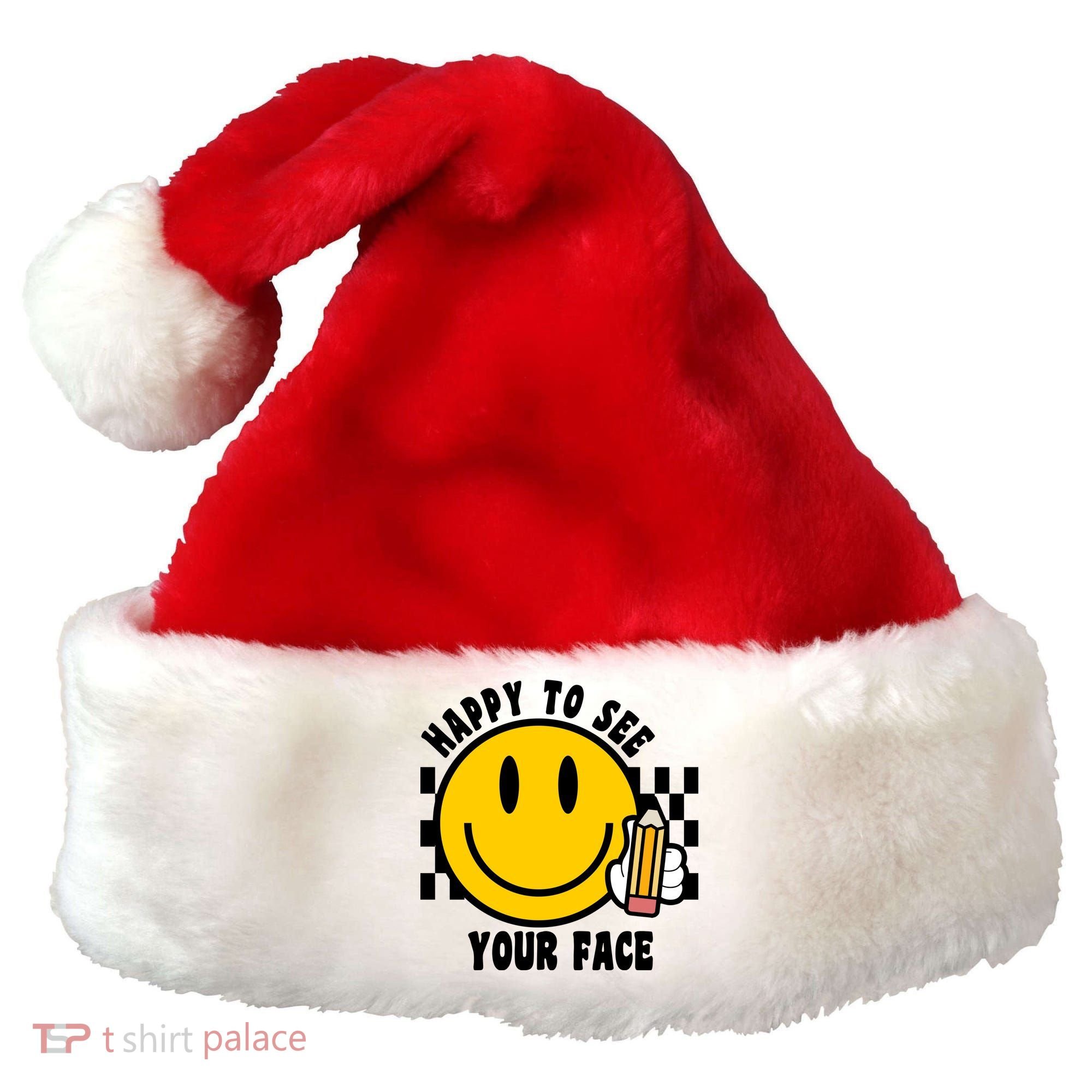 Happy To See Your Face School Santa Hat
