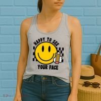 Happy To See Your Face School Women's Tank Top thumb 2