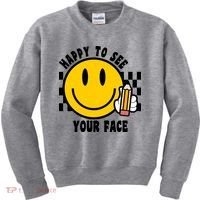 Happy To See Your Face School Kids Sweatshirt thumb 0