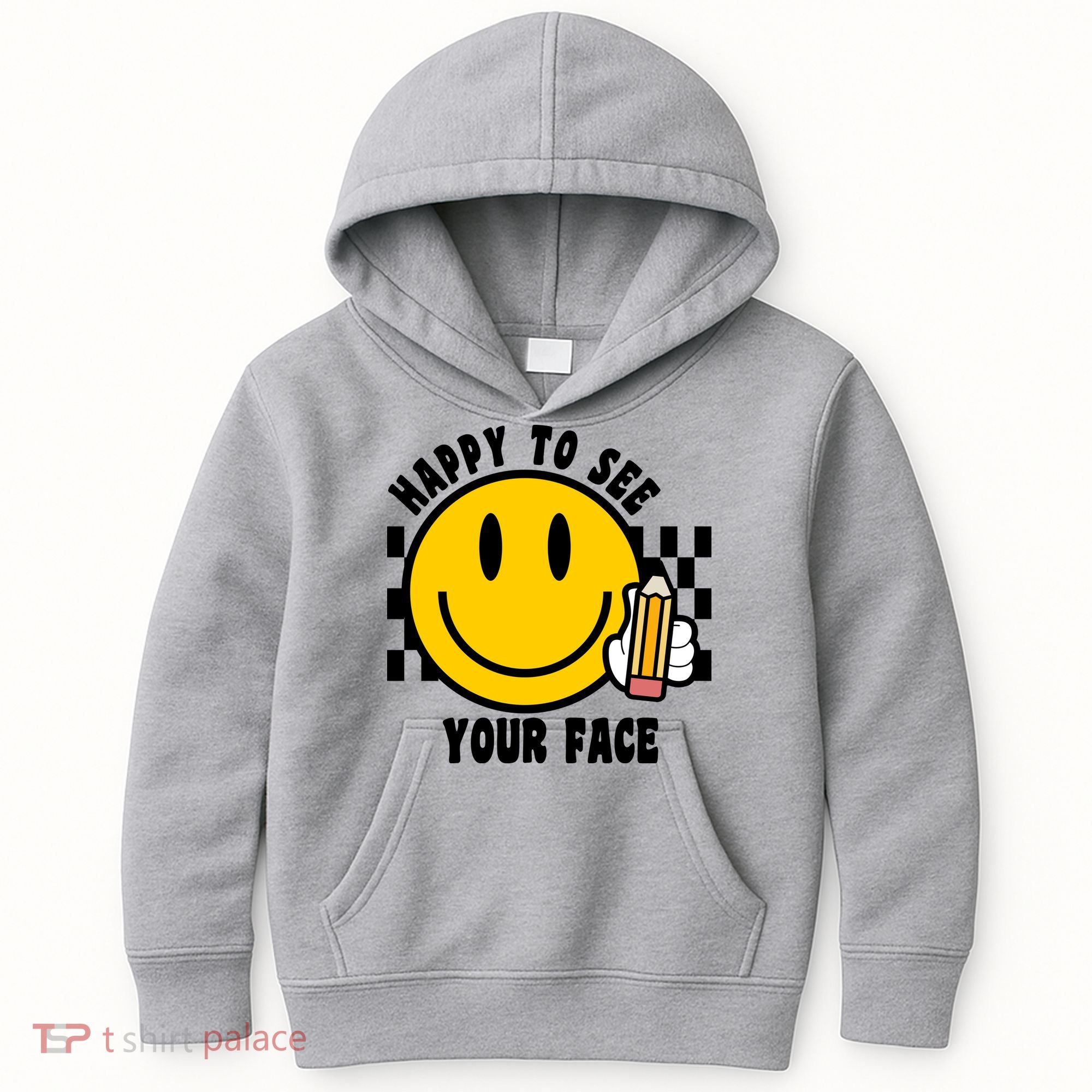 Happy To See Your Face School Kids Hoodie