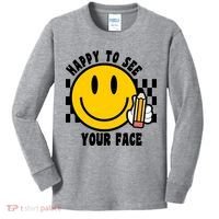 Happy To See Your Face School Kids Long Sleeve Shirt thumb 0