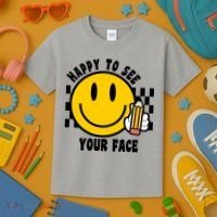 Happy To See Your Face School Kids T-Shirt thumb 3