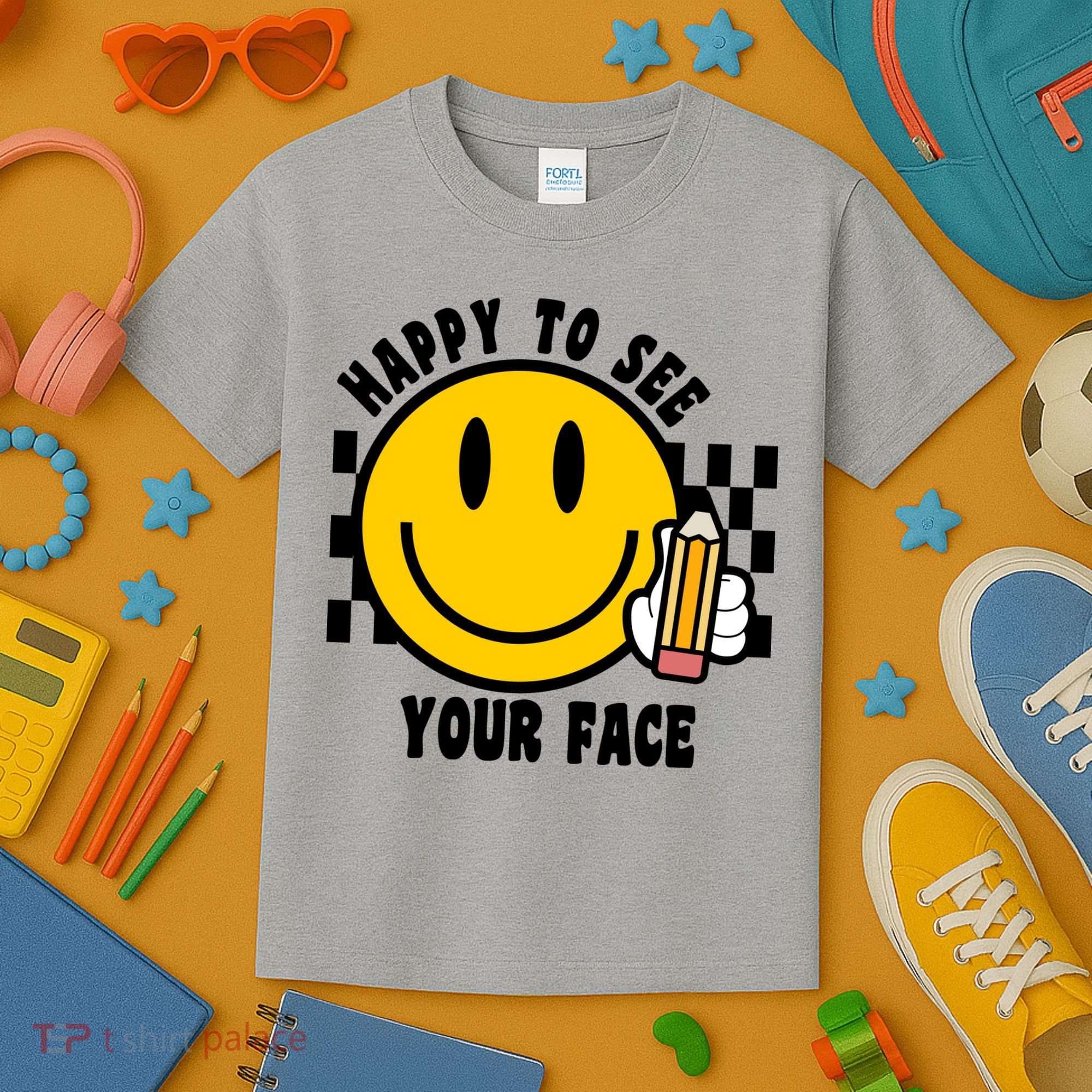 Happy To See Your Face School Kids T-Shirt