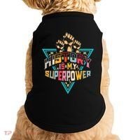 History Teacher Superpower Funny Historian Social Studies Doggie Tank thumb 0