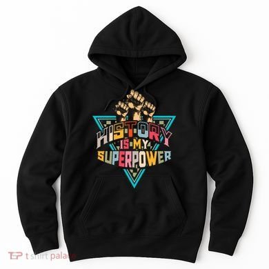 History Teacher Superpower Funny Historian Social Studies Hoodie