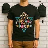 History Teacher Superpower Funny Historian Social Studies T-Shirt thumb 6
