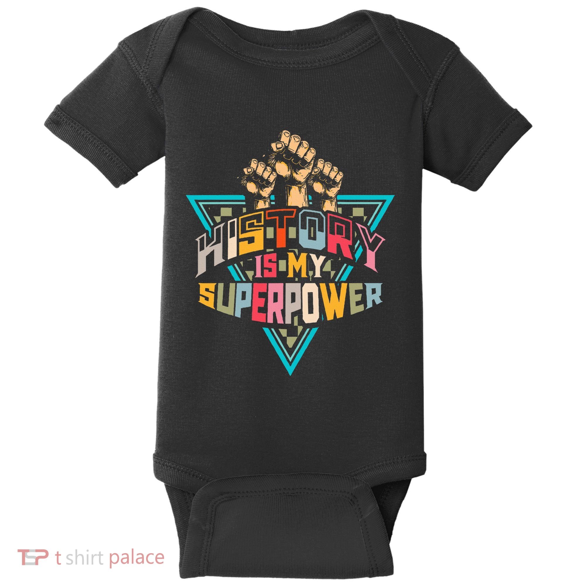 History Teacher Superpower Funny Historian Social Studies Baby Bodysuit