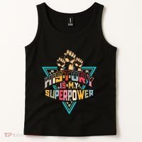 History Teacher Superpower Funny Historian Social Studies Tank Top thumb 2