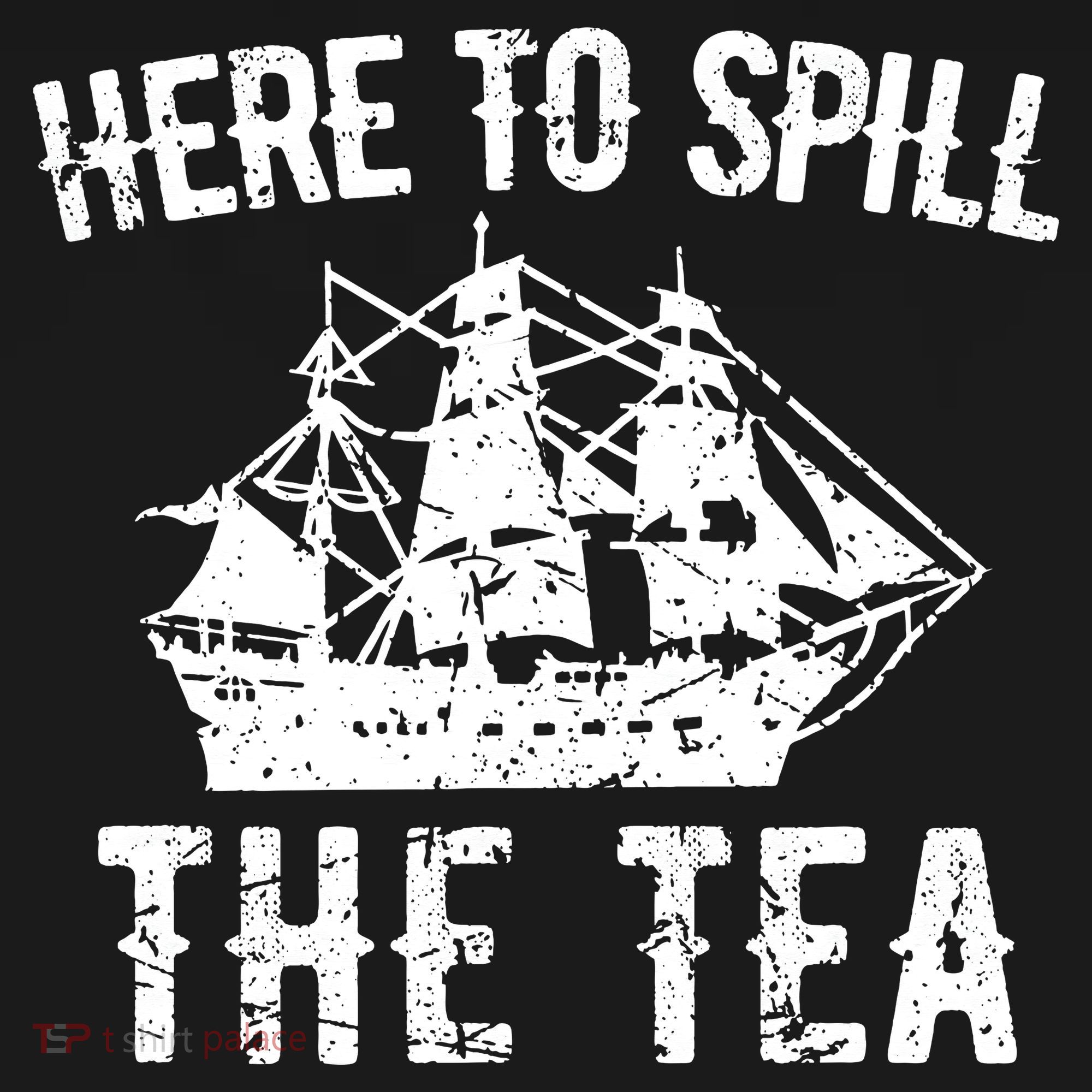 Here To Spill The Tea 4th of July US Patriotic Pride Mousepad