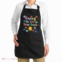 Happy To See Your Face Teachers Students First Day Of School Apron thumb 2