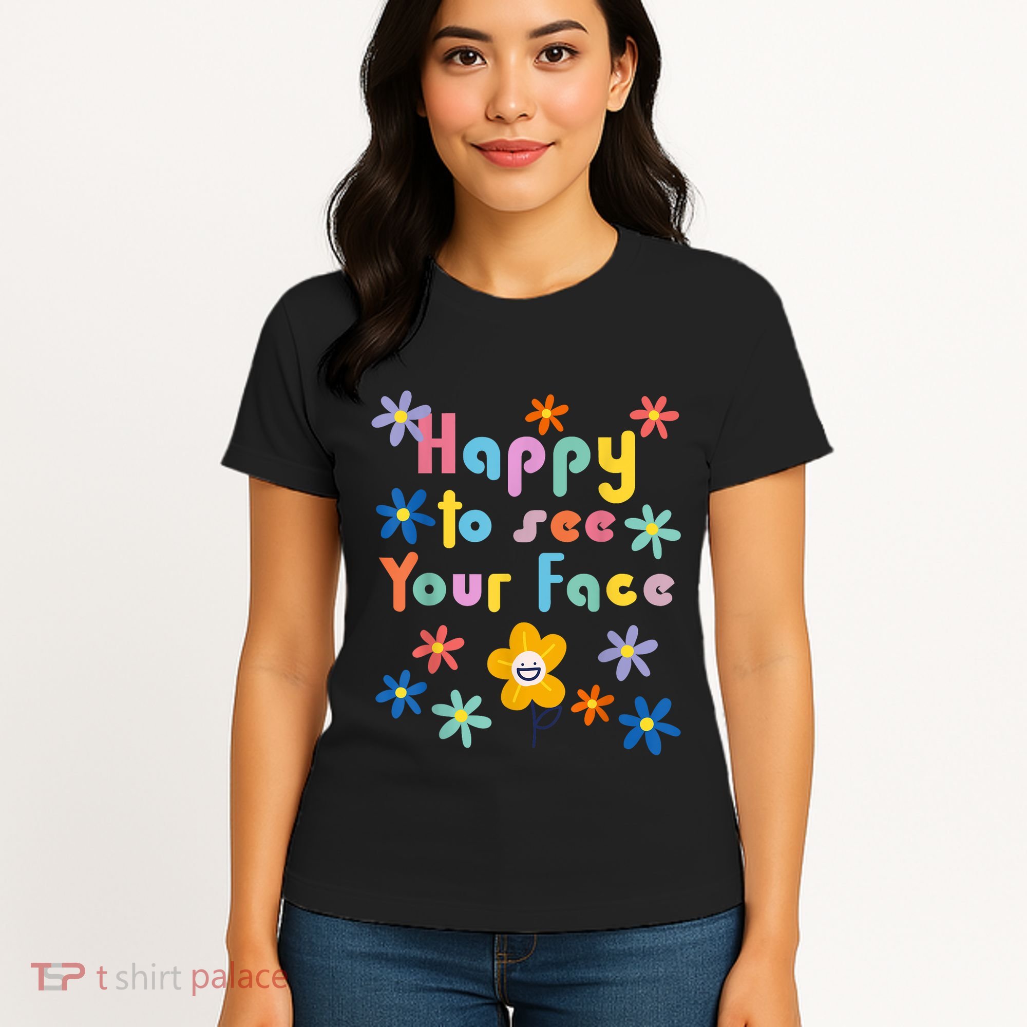Happy To See Your Face Teachers Students First Day Of School Women's T-Shirt
