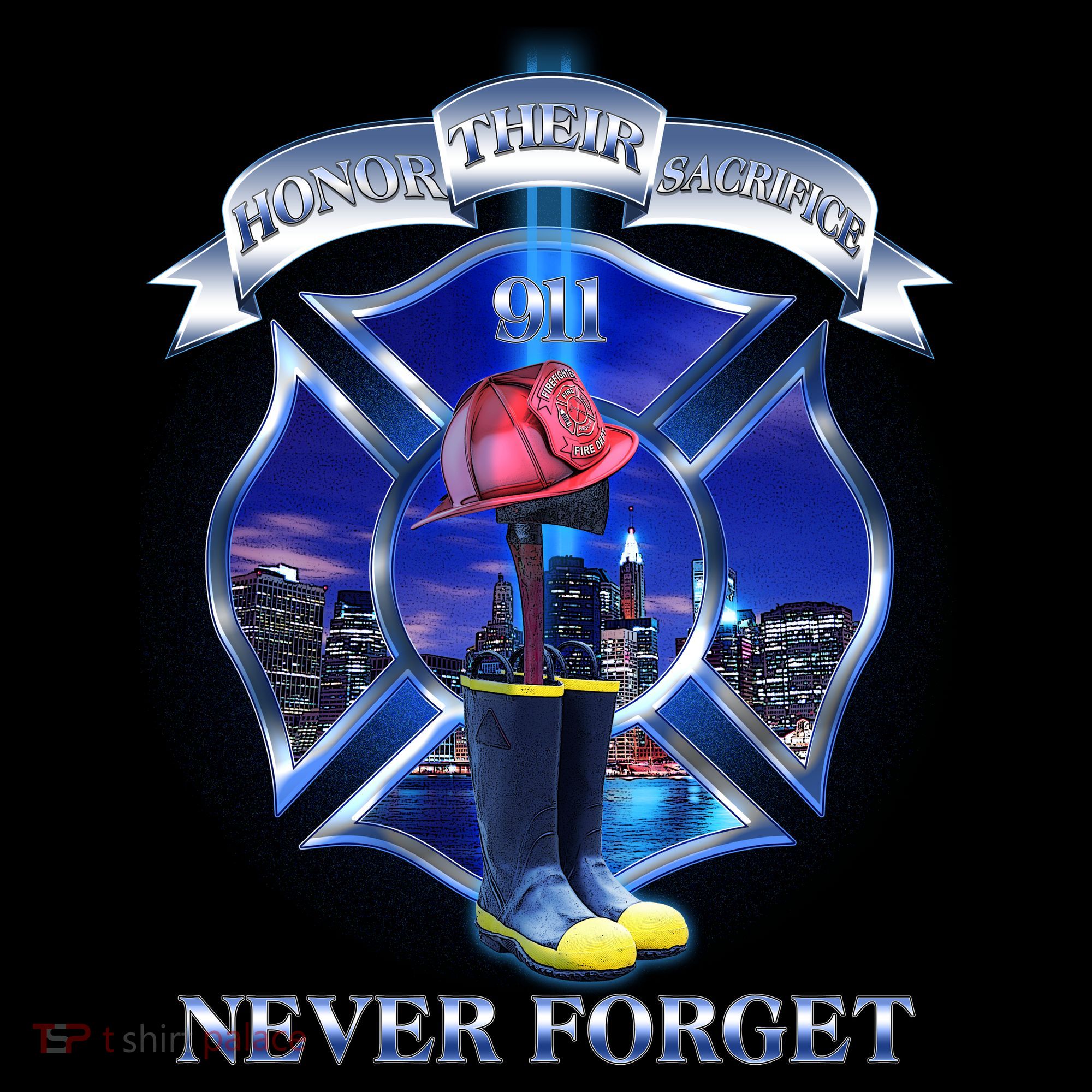 Honor Their Sacrifice Never Forget 911 September 11 Fire Fighters Heroes Coffee Mug