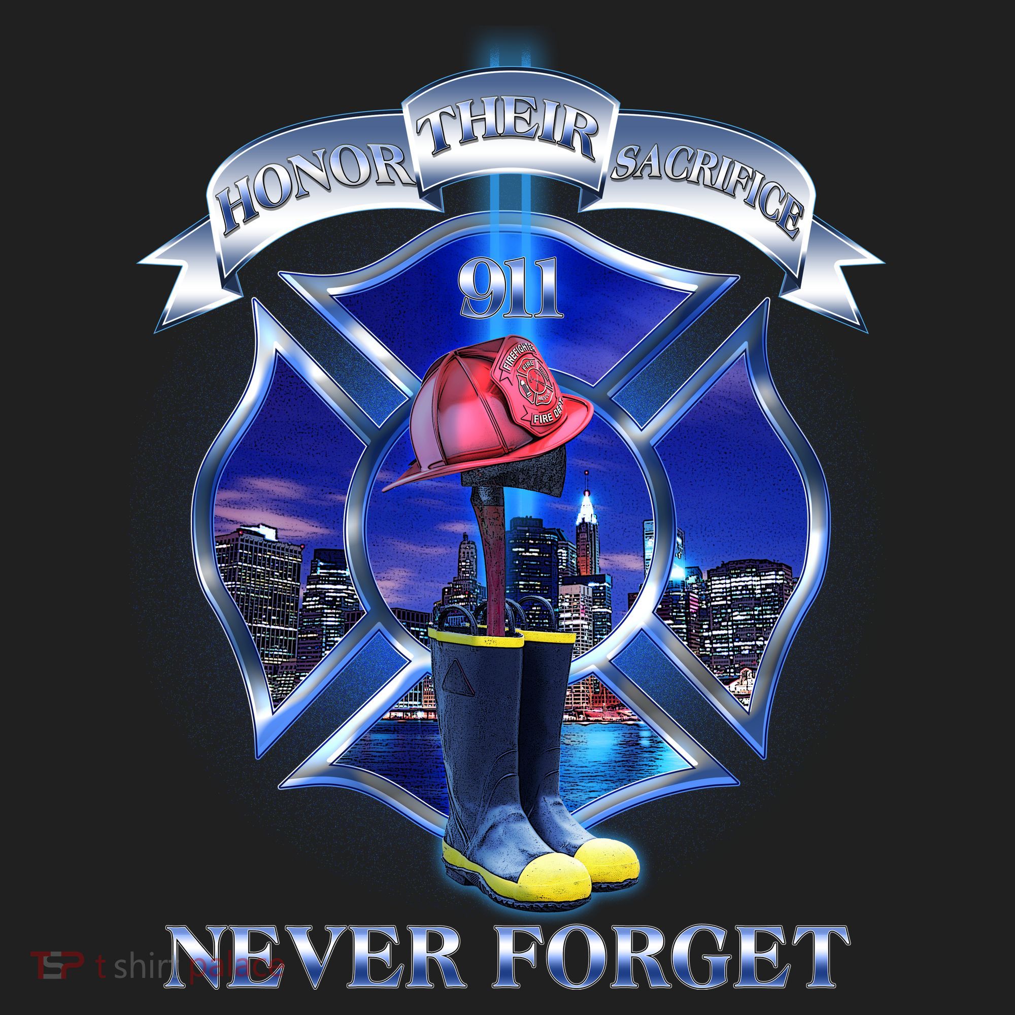 Honor Their Sacrifice Never Forget 911 September 11 Fire Fighters Heroes Hat