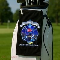 Honor Their Sacrifice Never Forget 911 September 11 Fire Fighters Heroes Golf Towel thumb 2