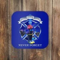 Honor Their Sacrifice Never Forget 911 September 11 Fire Fighters Heroes Coaster thumb 0