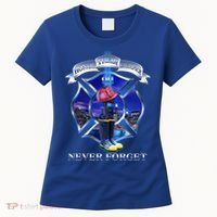 Honor Their Sacrifice Never Forget 911 September 11 Fire Fighters Heroes Women's T-Shirt thumb 0