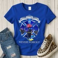 Honor Their Sacrifice Never Forget 911 September 11 Fire Fighters Heroes Women's T-Shirt thumb 3