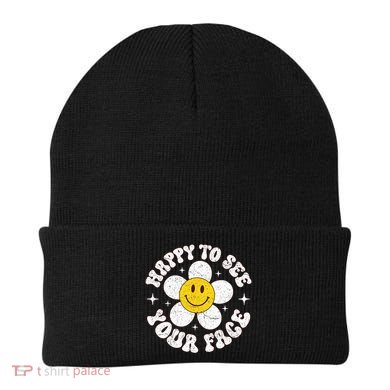 Happy To See Your Face Cute First Day Of School Friend Squad Beanie