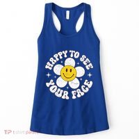 Happy To See Your Face Cute First Day Of School Friend Squad Women's Tank Top thumb 0