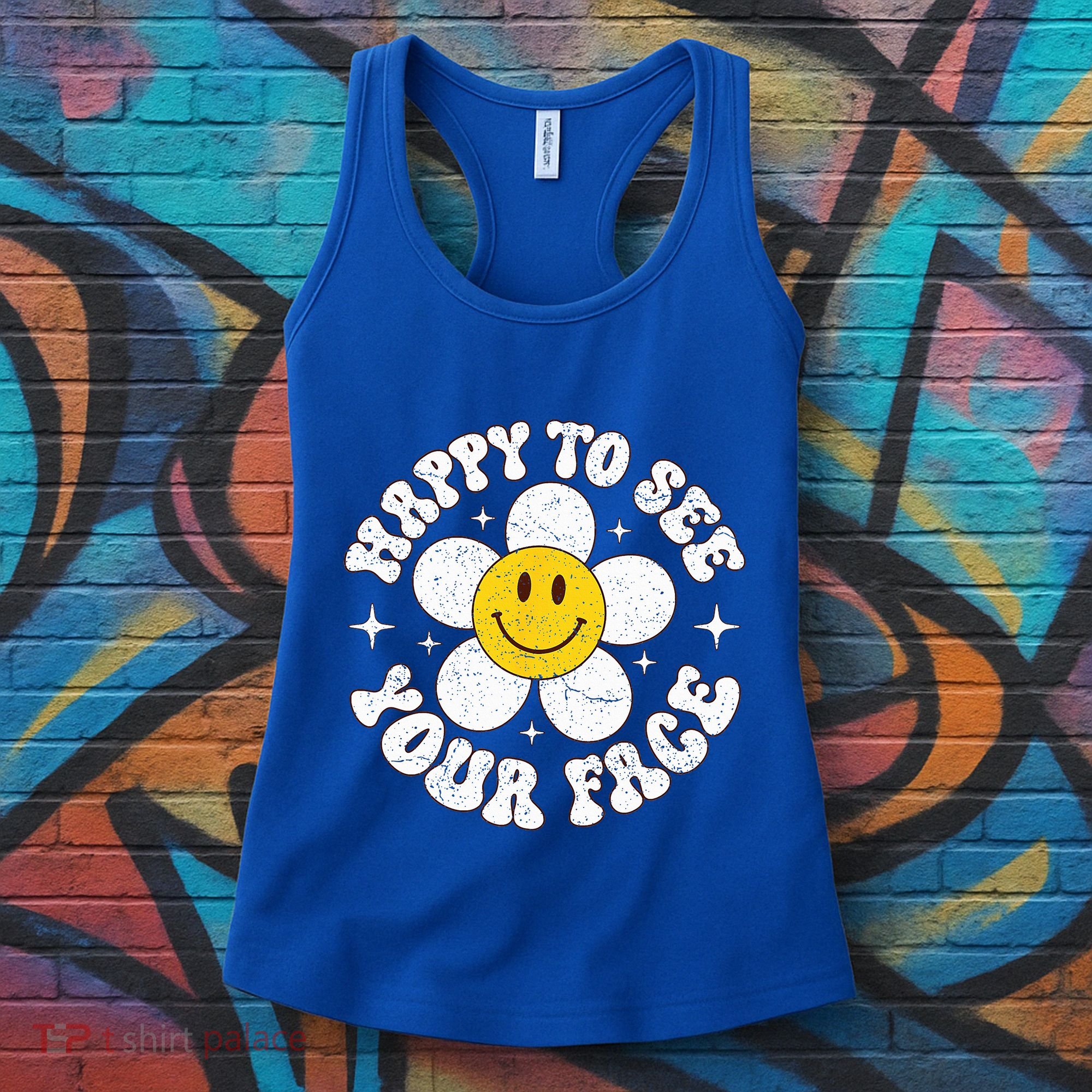 Happy To See Your Face Cute First Day Of School Friend Squad Women's Tank Top