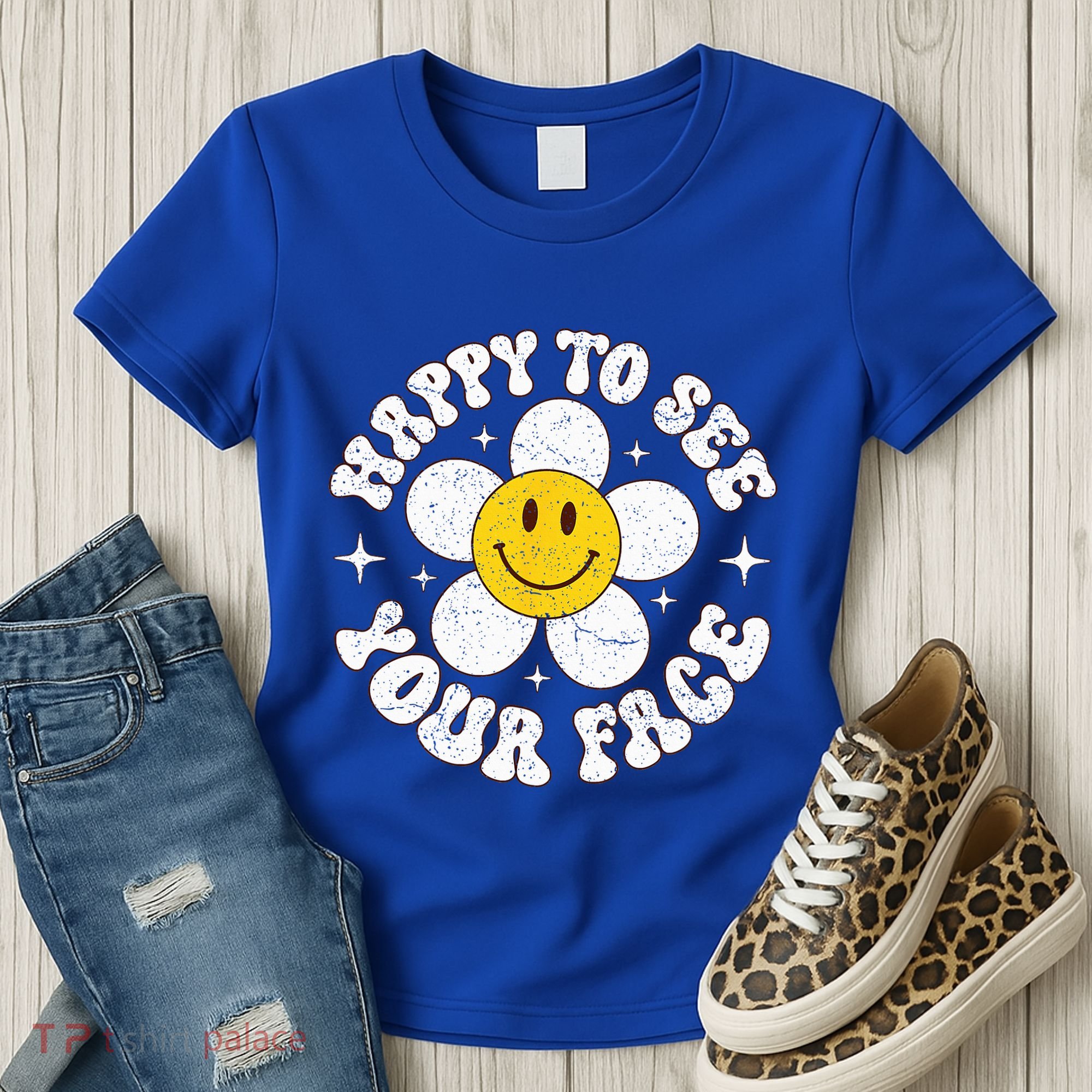Happy To See Your Face Cute First Day Of School Friend Squad Women's T-Shirt