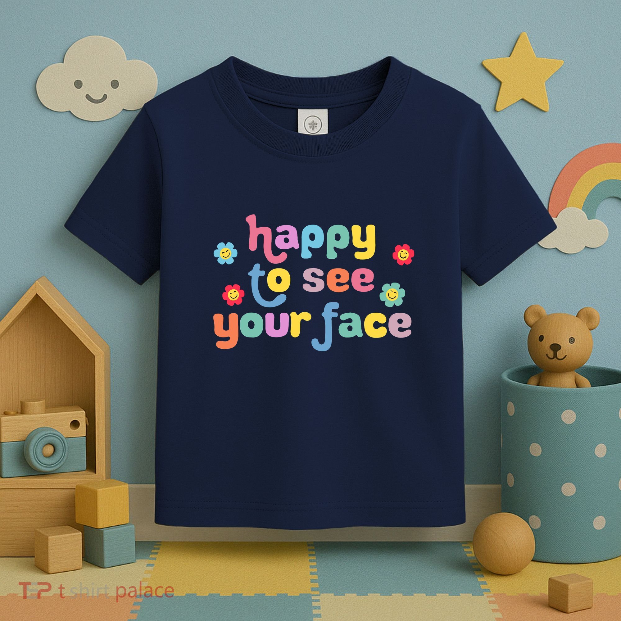 Happy To See Your Face Teachers Students First Day Of School Toddler T-Shirt