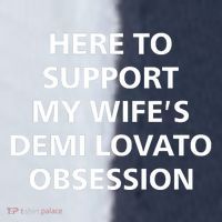 Here To Support My WifeS Demi Lovato Obsession Sport-Tek Competitor United Soccer Jersey thumb 4
