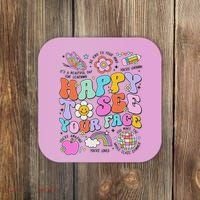 Happy To See Your Face Teacher Disco Ball Back To School Coaster thumb 0