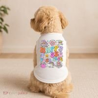 Happy To See Your Face Teacher Disco Ball Back To School Doggie Tank thumb 2