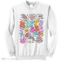 Happy To See Your Face Teacher Disco Ball Back To School Sweatshirt thumb 0