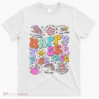 Happy To See Your Face Teacher Disco Ball Back To School T-Shirt thumb 0