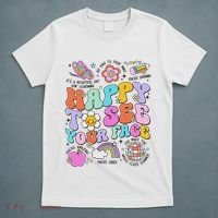 Happy To See Your Face Teacher Disco Ball Back To School T-Shirt thumb 5