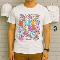 Happy To See Your Face Teacher Disco Ball Back To School T-Shirt thumb 6