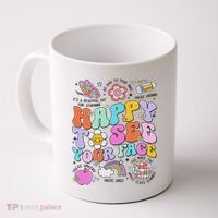 Happy To See Your Face Teacher Disco Ball Back To School Coffee Mug thumb 0