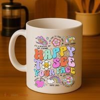 Happy To See Your Face Teacher Disco Ball Back To School Coffee Mug thumb 4