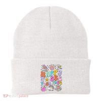 Happy To See Your Face Teacher Disco Ball Back To School Beanie thumb 0