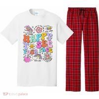Happy To See Your Face Teacher Disco Ball Back To School Pajama Set thumb 0