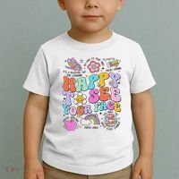 Happy To See Your Face Teacher Disco Ball Back To School Toddler T-Shirt thumb 2