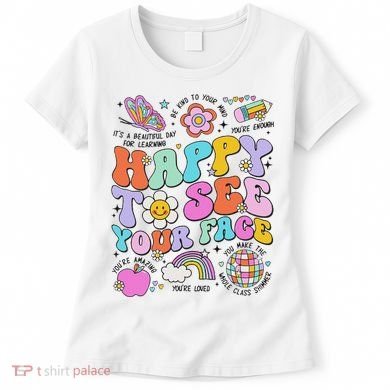 Happy To See Your Face Teacher Disco Ball Back To School Women's T-Shirt
