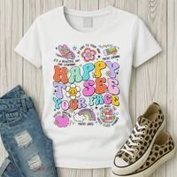 Happy To See Your Face Teacher Disco Ball Back To School Women's T-Shirt thumb 3