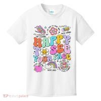 Happy To See Your Face Teacher Disco Ball Back To School Kids T-Shirt thumb 0