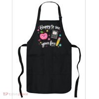 Happy To See Your Face Teacher School Apron thumb 0