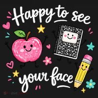 Happy To See Your Face Teacher School Women's Long Sleeve Shirt thumb 2