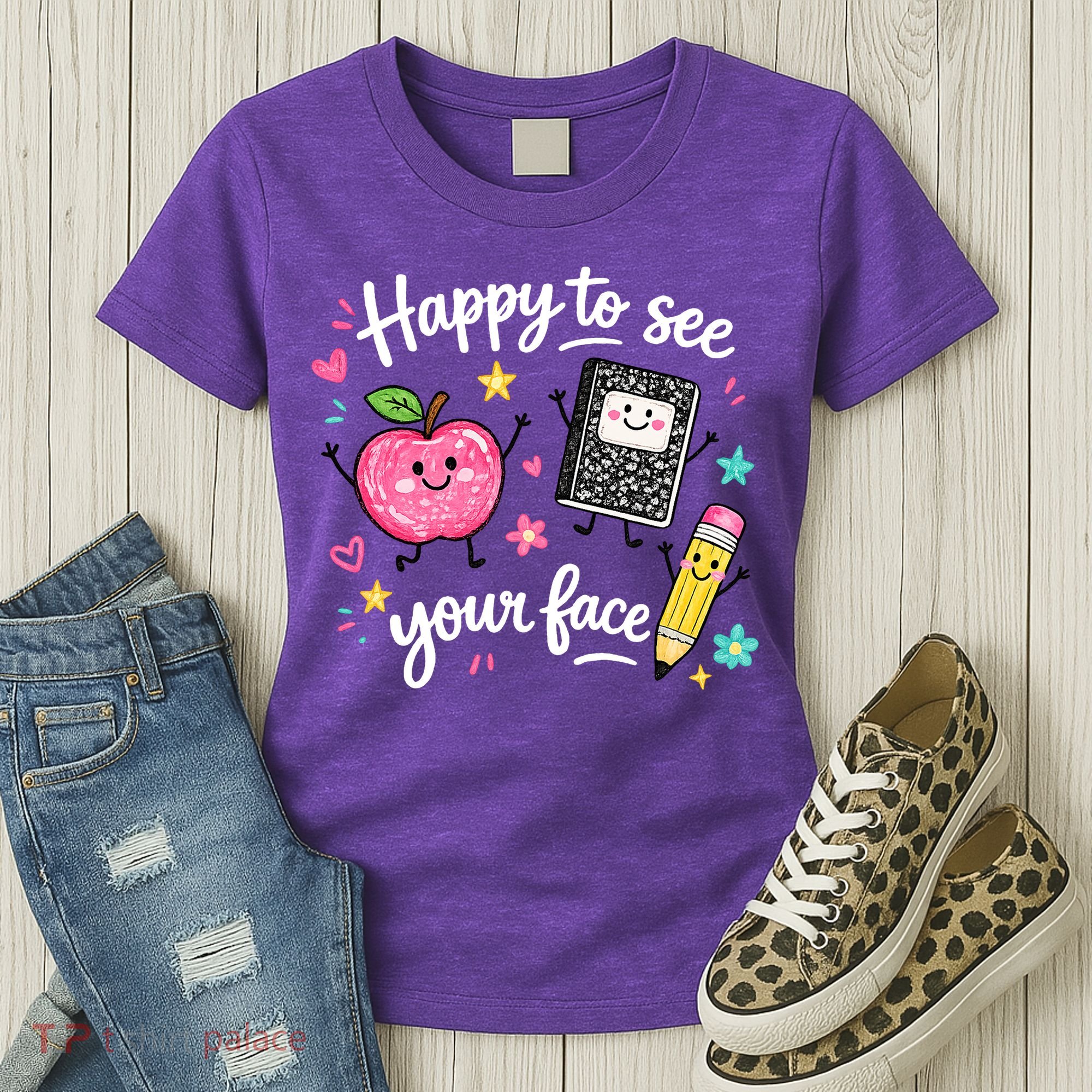 Happy To See Your Face Teacher School Women's T-Shirt