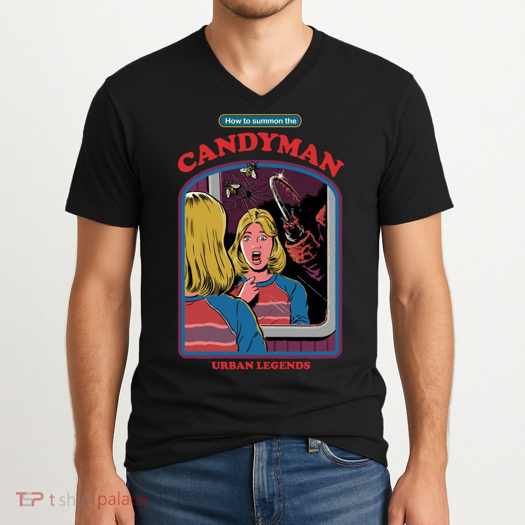 How To Summon The Candy Man V-Neck T-Shirt