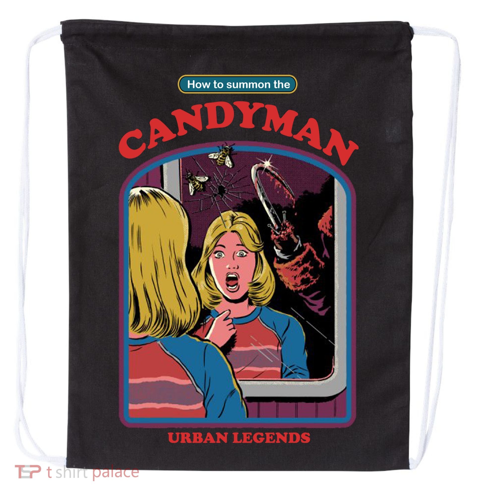 How To Summon The Candy Man Drawstring Bag